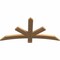 Ekena Millwork Alberta Smooth Timber Gable Bracket, Western Red Cedar, 48"W x 24"H x 1 1/2"D x 3 1/2"F, 12/12 Pitch GBW048X24X0204ALB00SWR - alternate 3